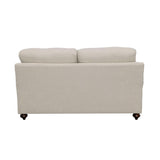 Glenn Cushion Back Loveseat Light Gray from Coaster - Luna Furniture