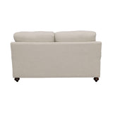 Glenn Recessed Arms Loveseat Light Gray from Coaster - Luna Furniture