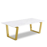 Cameron Gold Gold Coffee table from Meridian - Luna Furniture