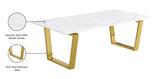 Cameron Gold Gold Coffee table from Meridian - Luna Furniture