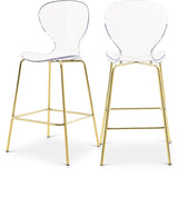 Clarion Gold Counter Stool, Set of 2 from Meridian - Luna Furniture