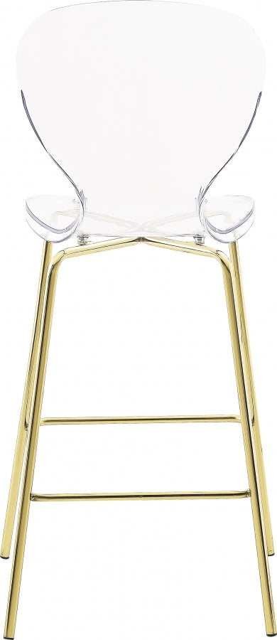 Clarion Gold Counter Stool, Set of 2 from Meridian - Luna Furniture