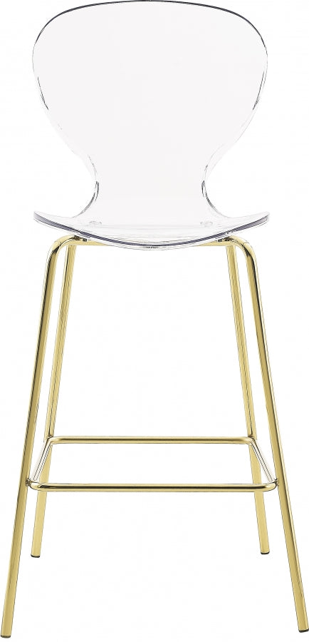 Clarion Gold Counter Stool, Set of 2 from Meridian - Luna Furniture