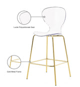 Clarion Gold Counter Stool, Set of 2 from Meridian - Luna Furniture