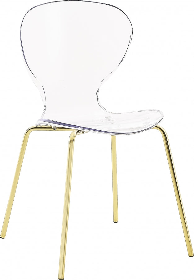 Clarion Gold Dining Chair, Set of 2 from Meridian - Luna Furniture