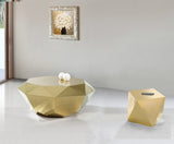 Gemma Gold Coffee Table from Meridian - Luna Furniture