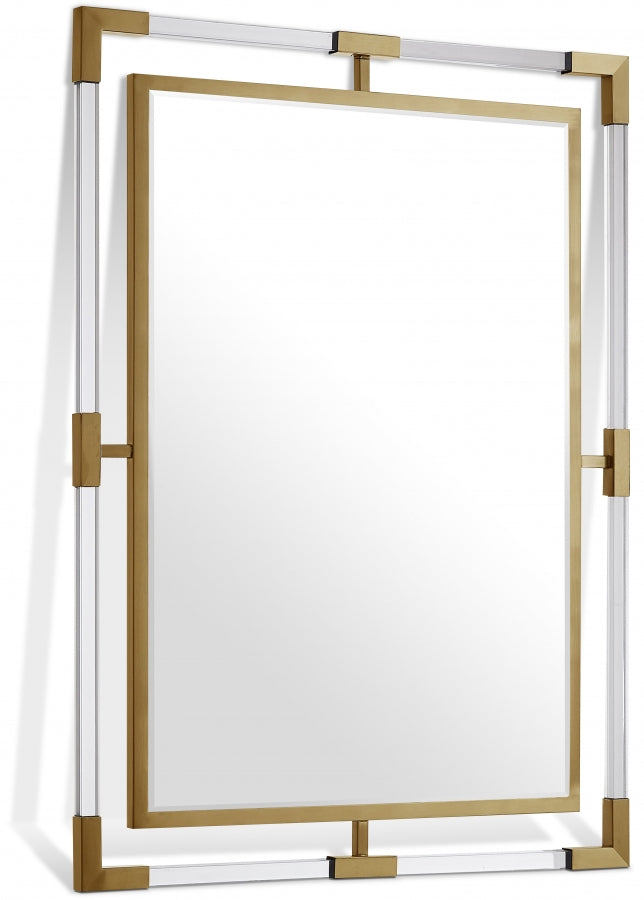 Ghost Gold Mirror from Meridian - Luna Furniture