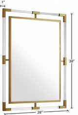 Ghost Gold Mirror from Meridian - Luna Furniture