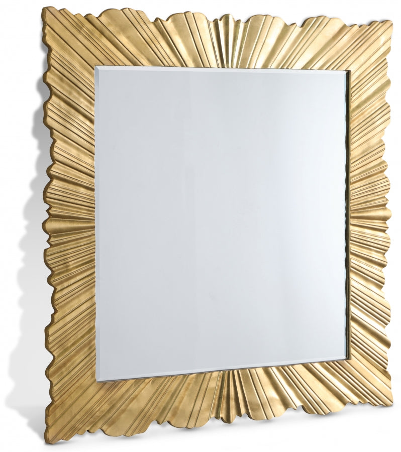 Golda Gold Mirror from Meridian - Luna Furniture