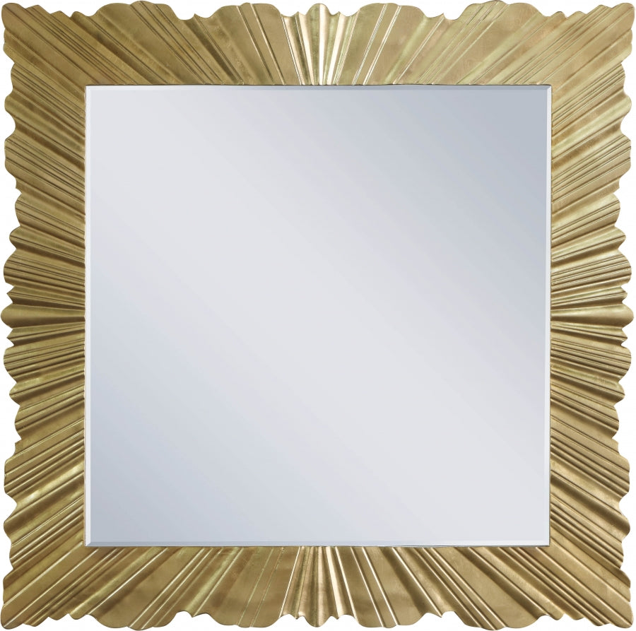 Golda Gold Mirror from Meridian - Luna Furniture