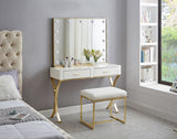 Hollywood Gold Mirror from Meridian - Luna Furniture