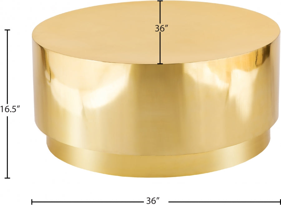 Jazzy Gold Coffee Table from Meridian - Luna Furniture