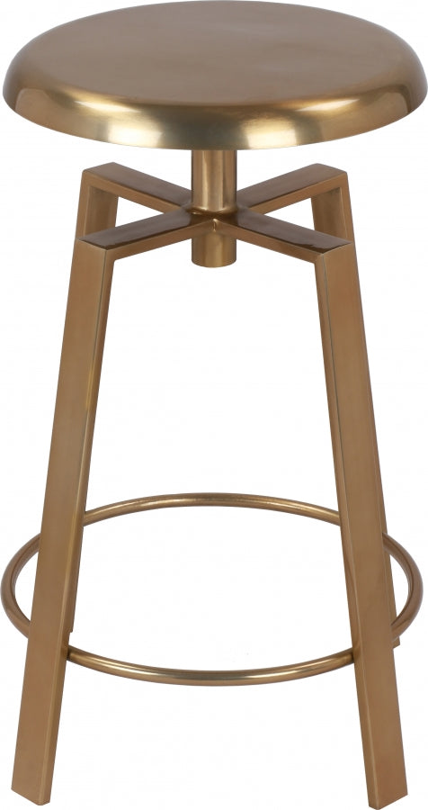 Lang Gold Bar | Counter Stool from Meridian - Luna Furniture