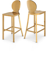 Maddox Gold Gold Stainless Steel Bar Stool from Meridian - Luna Furniture