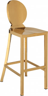 Maddox Gold Gold Stainless Steel Bar Stool from Meridian - Luna Furniture