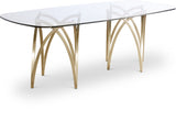 Madelyn Gold Dining Table from Meridian - Luna Furniture