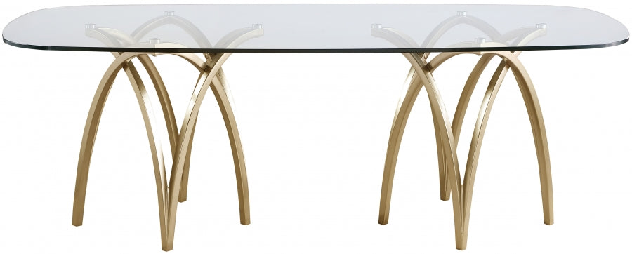 Madelyn Gold Dining Table from Meridian - Luna Furniture