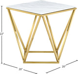 Mason Gold Gold End Table from Meridian - Luna Furniture