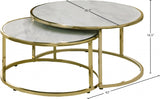 Massimo Gold Coffee Table from Meridian - Luna Furniture