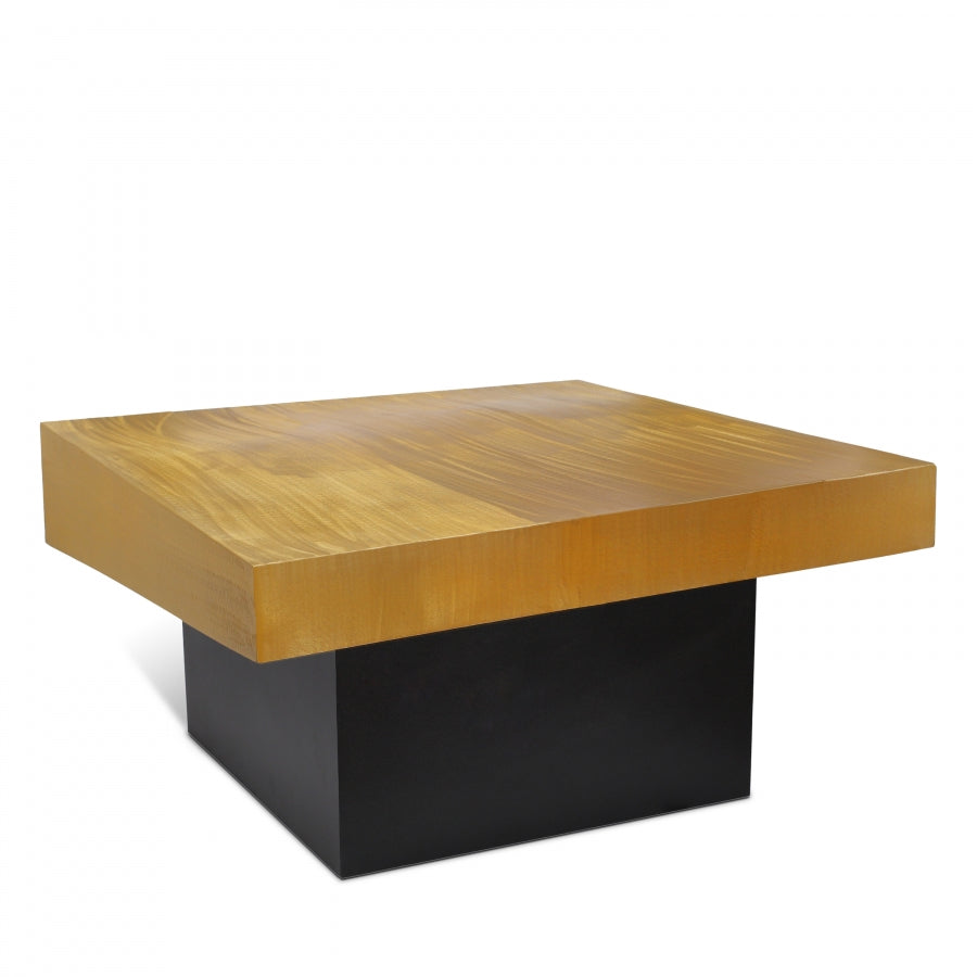 Palladium Gold/Black Coffee Table from Meridian - Luna Furniture