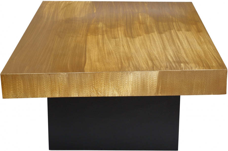 Palladium Gold/Black Coffee Table from Meridian - Luna Furniture