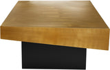 Palladium Gold/Black Coffee Table from Meridian - Luna Furniture