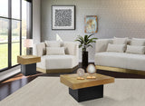 Palladium Gold/Black Coffee Table from Meridian - Luna Furniture