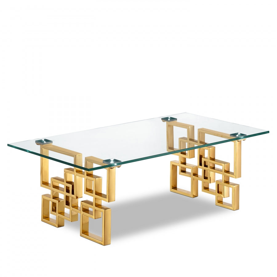 Pierre Gold Coffee Table from Meridian - Luna Furniture