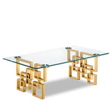 Pierre Gold Coffee Table from Meridian - Luna Furniture