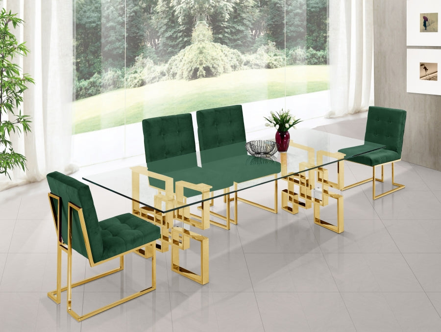 Pierre Gold Gold Dining Table from Meridian - Luna Furniture