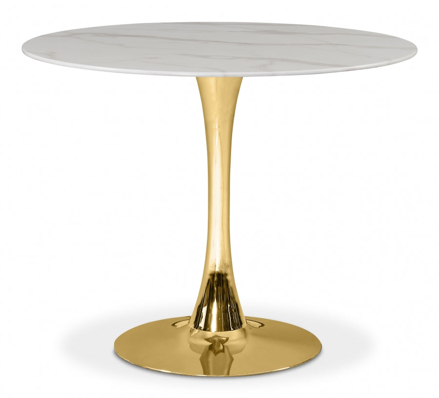 Tulip Gold 36" Dining Table from Meridian - Luna Furniture