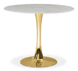 Tulip Gold 36" Dining Table from Meridian - Luna Furniture