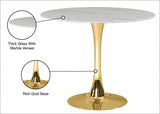 Tulip Gold 36" Dining Table from Meridian - Luna Furniture