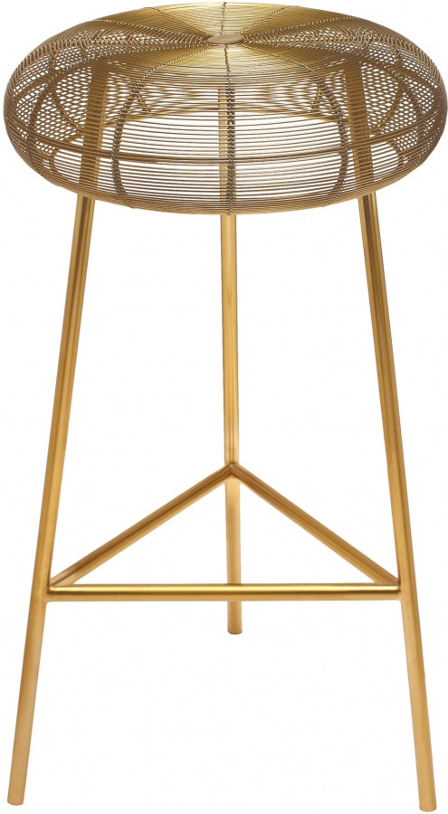 Tuscany Gold Counter Stool from Meridian - Luna Furniture