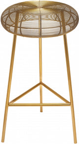 Tuscany Gold Counter Stool from Meridian - Luna Furniture