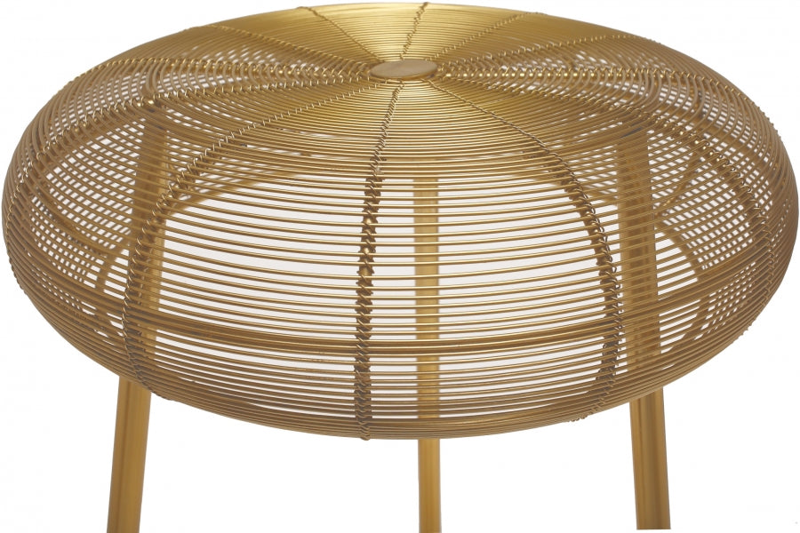 Tuscany Gold Counter Stool from Meridian - Luna Furniture