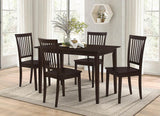 Gomez 5-piece Dining Set Cappuccino - 150152 - Luna Furniture