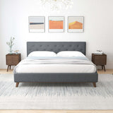 Graceville Dark Grey Platform Bed King - AFC00494 - Luna Furniture