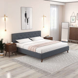 Graceville Dark Grey Platform Bed Queen - AFC00492 - Luna Furniture