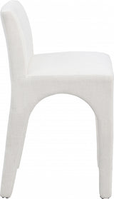 Gramercy Linen Textured Fabric Bar / Counter Stools Cream from Meridian - Luna Furniture