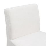 Gramercy Linen Textured Fabric Bar / Counter Stools Cream from Meridian - Luna Furniture