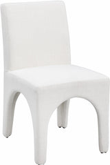 Gramercy Linen Textured Fabric Dining Chair Cream, Set of 2 from Meridian - Luna Furniture