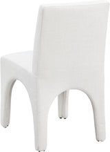 Gramercy Linen Textured Fabric Dining Chair Cream, Set of 2 from Meridian - Luna Furniture