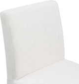 Gramercy Linen Textured Fabric Dining Chair Cream, Set of 2 from Meridian - Luna Furniture