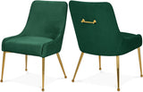 Ace Green Velvet Dining Chair, Set of 2 from Meridian - Luna Furniture