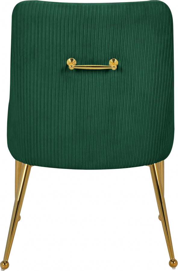 Ace Green Velvet Dining Chair, Set of 2 from Meridian - Luna Furniture