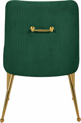 Ace Green Velvet Dining Chair, Set of 2 from Meridian - Luna Furniture