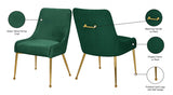 Ace Green Velvet Dining Chair, Set of 2 from Meridian - Luna Furniture