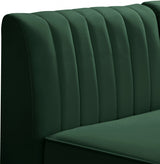 Alina Green Velvet Modular Sectional from Meridian - Luna Furniture