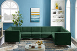 Alina Green Velvet Modular Sectional from Meridian - Luna Furniture